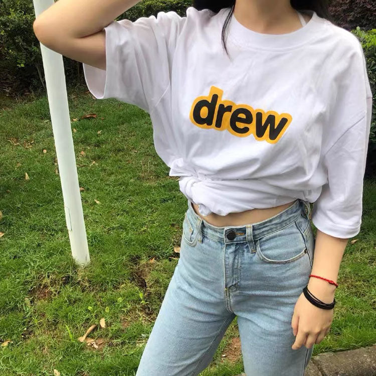 DREW Kaos Logo Seri Huruf, Unisex, COD '"    '"  DREW-1