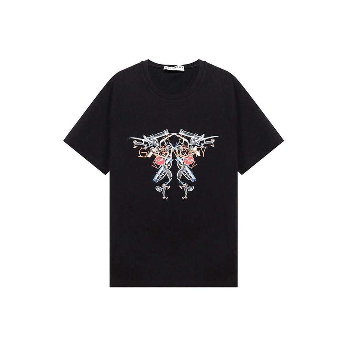 Kaos Givenchy Bermotif, Unisex -J-17