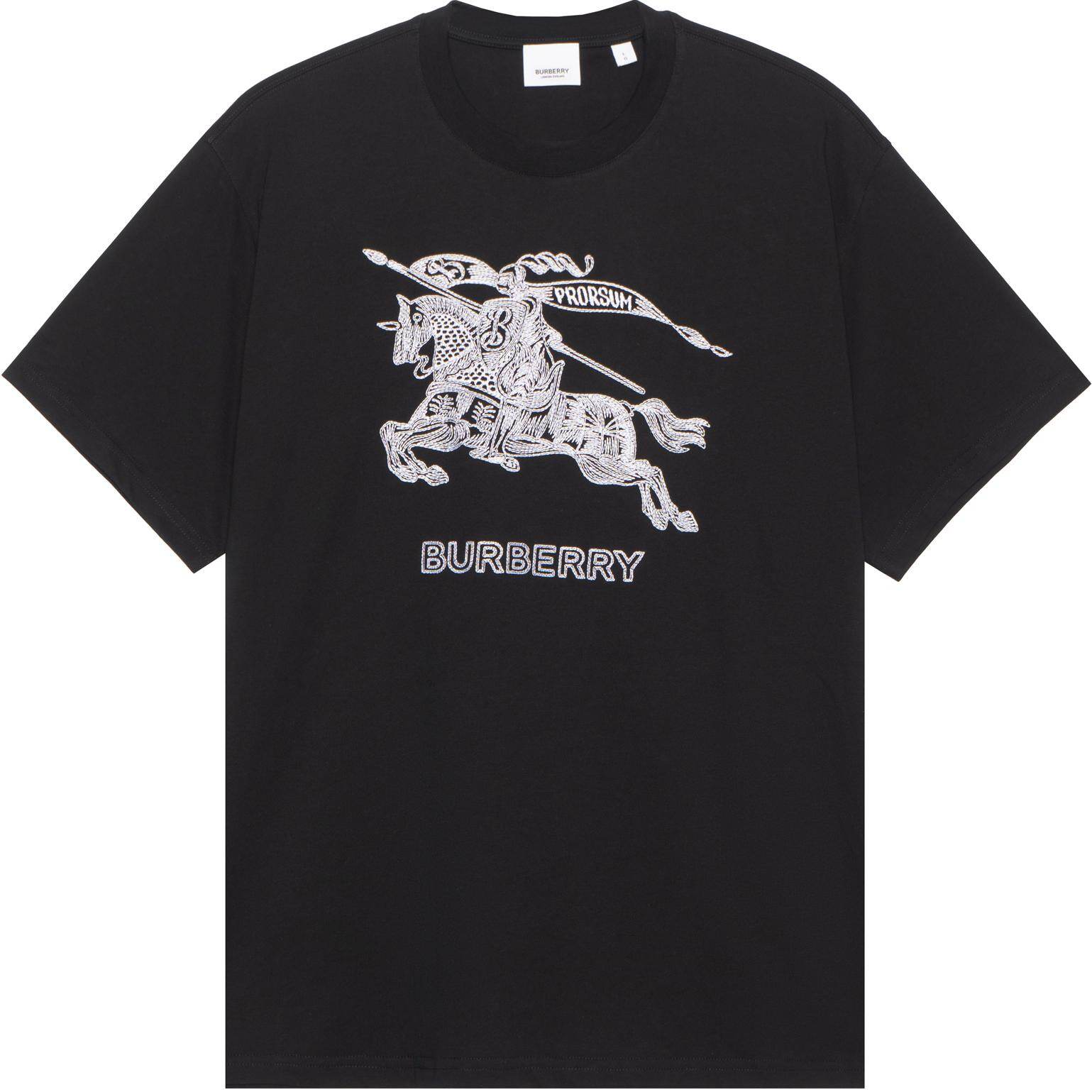 Burberry Kaos Logo Seri Huruf, Unisex, COD '"B-69