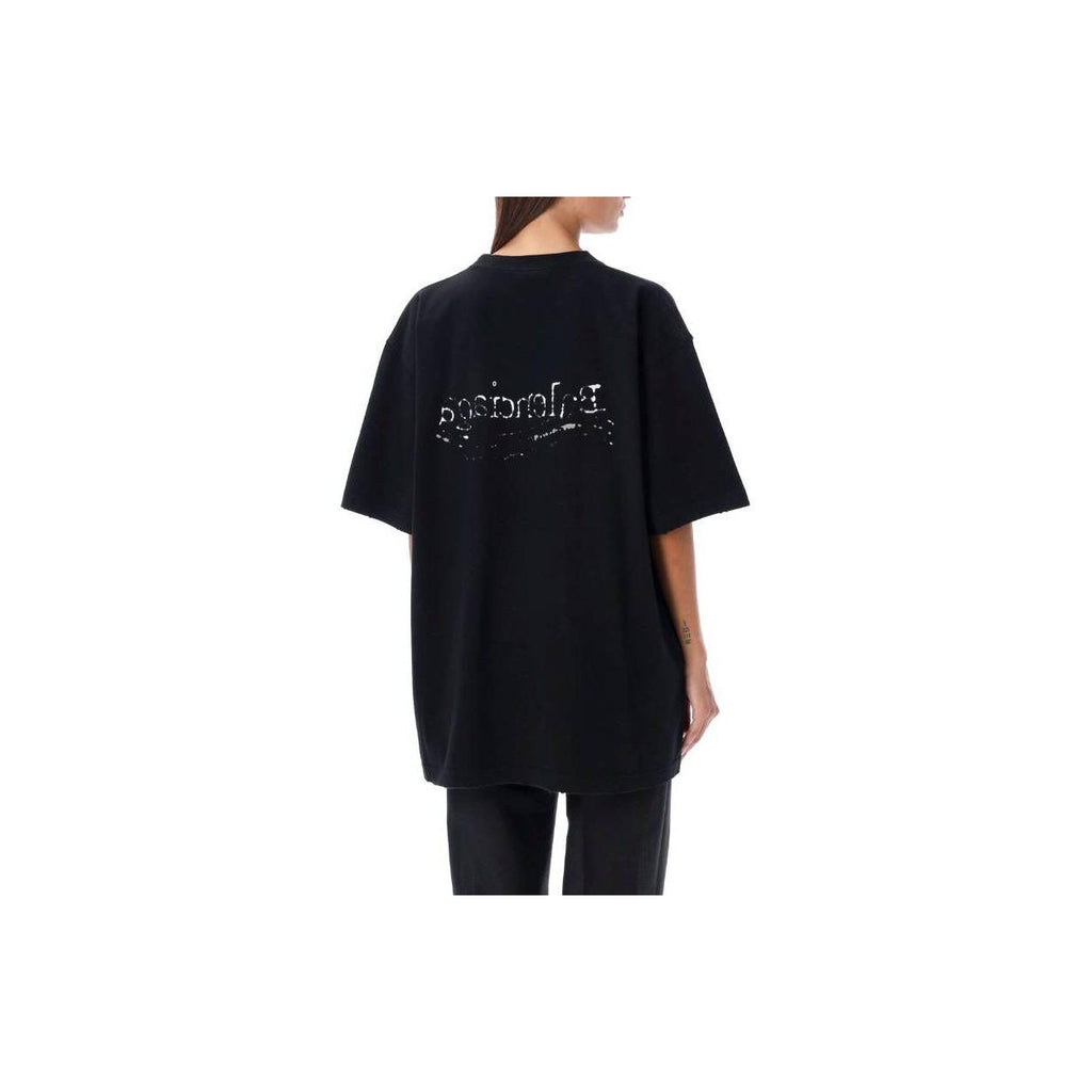 Kaos Pendek Balenciaga dengan Motif Gambar/Cetak, Cocok untuk Pria dan Wanita -BL-10