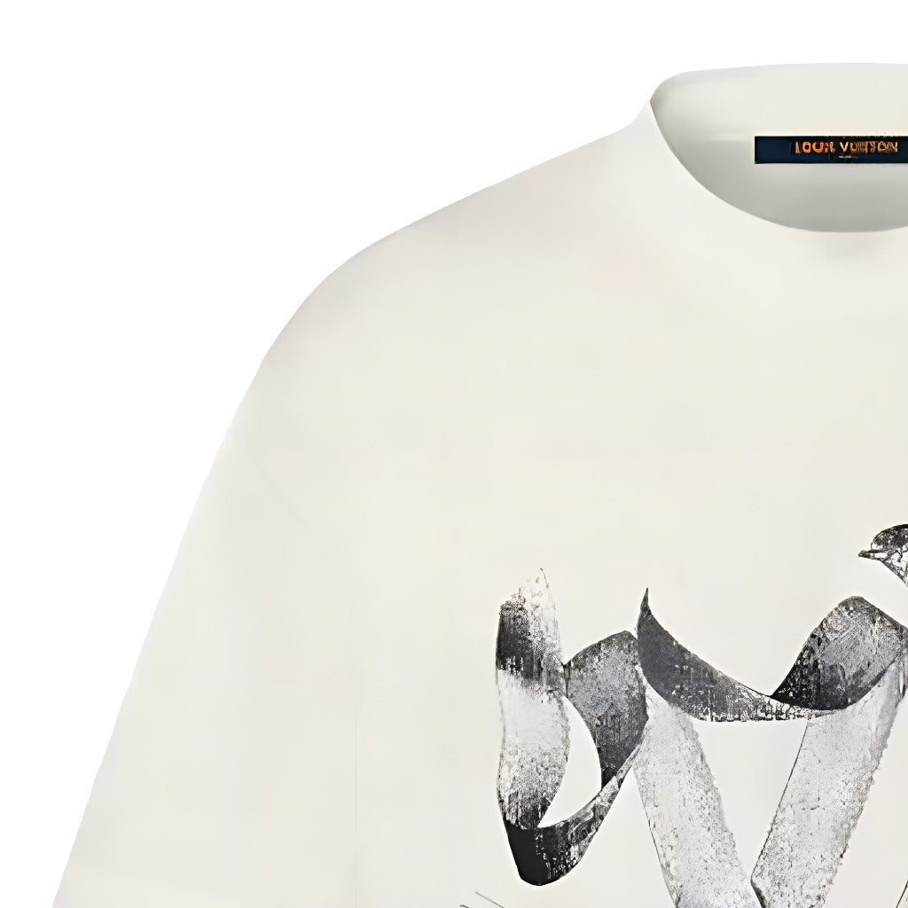 LV Kaos Logo Seri Huruf, Unisex, COD '-L-06