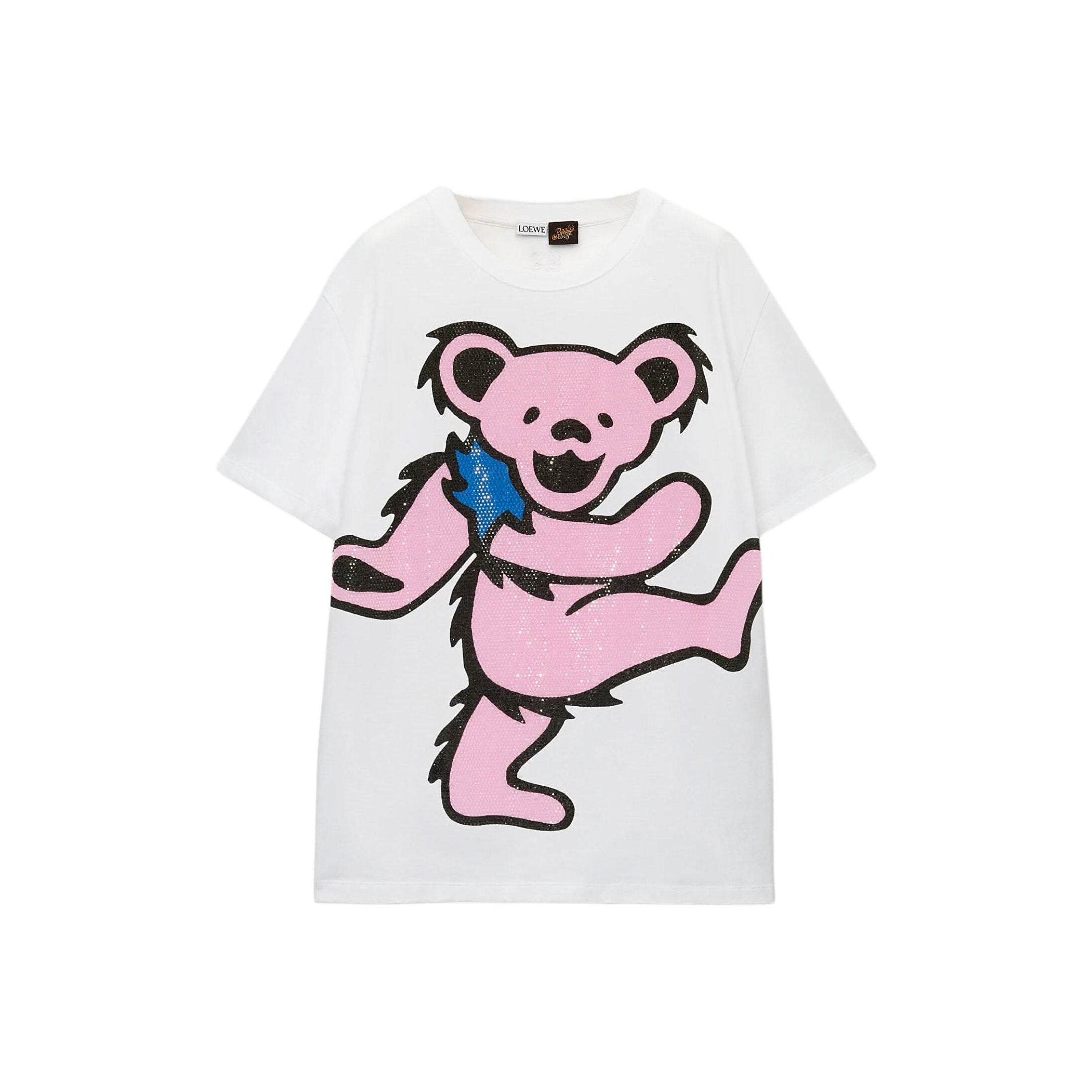 Kaos Pendek LOEWE dengan Motif Gambar/Cetak, Cocok untuk Pria dan Wanita -LE-21