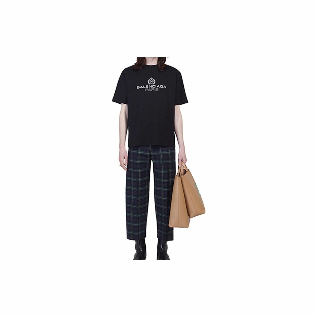 Kaos Pendek Balenciaga dengan Motif Gambar/Cetak, Cocok untuk Pria dan Wanita -BL-43