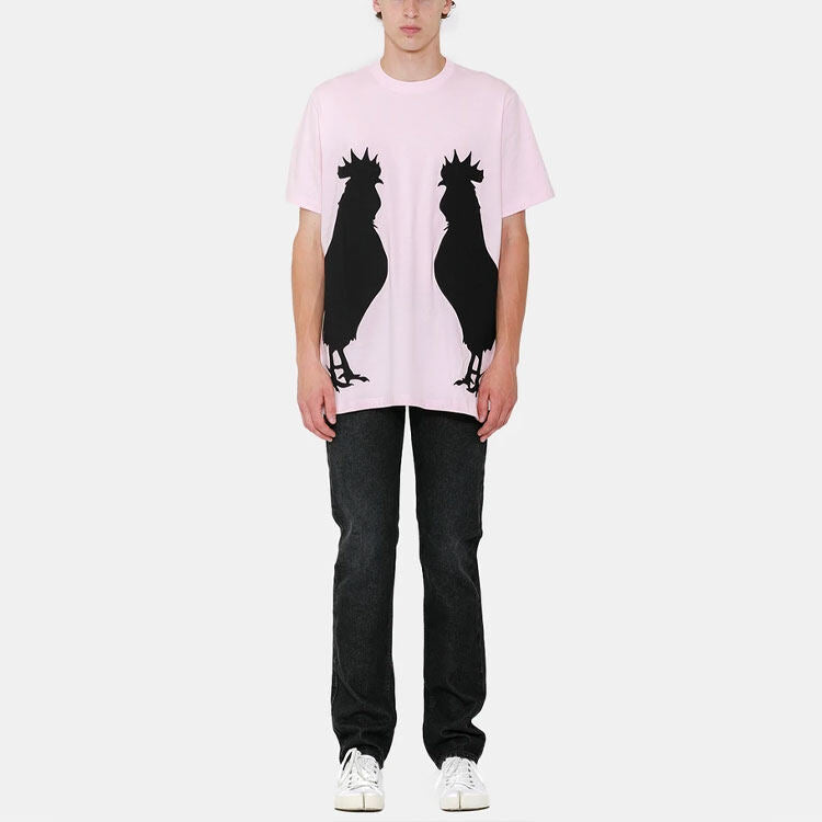 Kaos Pendek LOEWE dengan Motif Gambar/Cetak, Cocok untuk Pria dan Wanita -LE-22