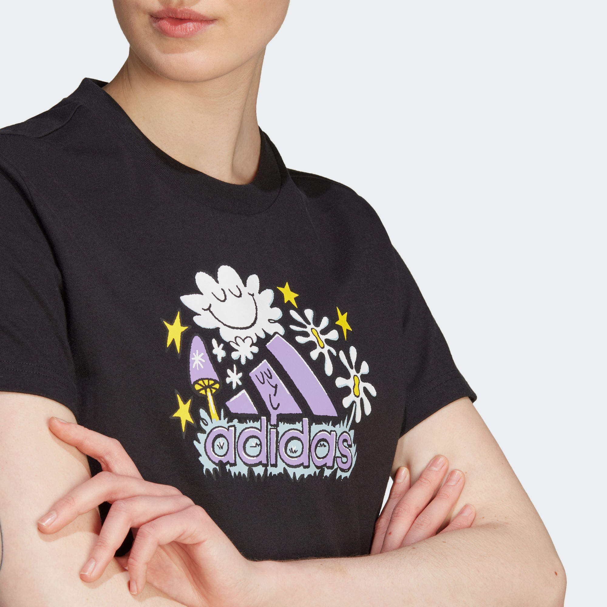 adidas Kaos Logo Seri Huruf, Unisex, COD '" AD-23