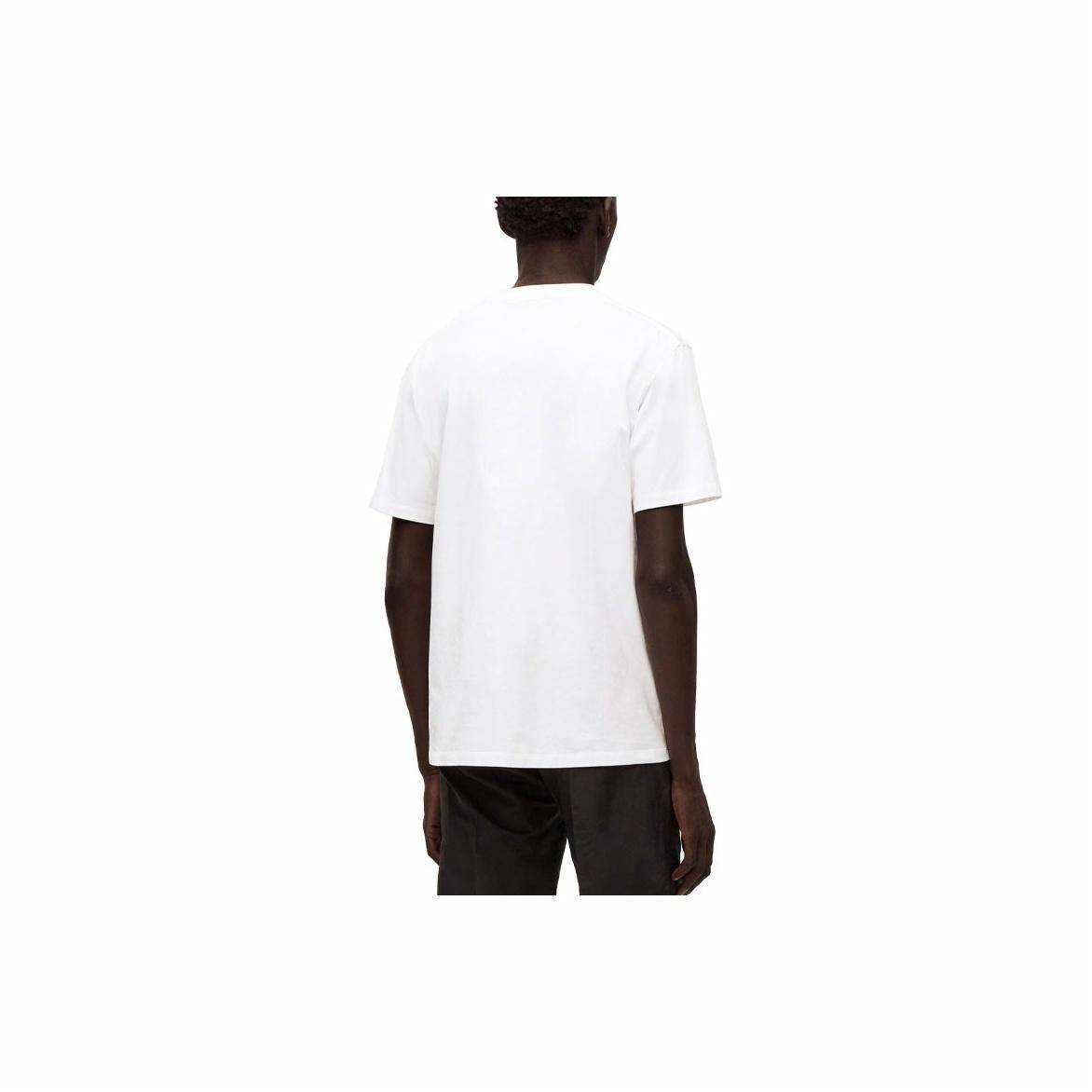Kaos Pendek LOEWE dengan Motif Gambar/Cetak, Cocok untuk Pria dan Wanita -LE-19