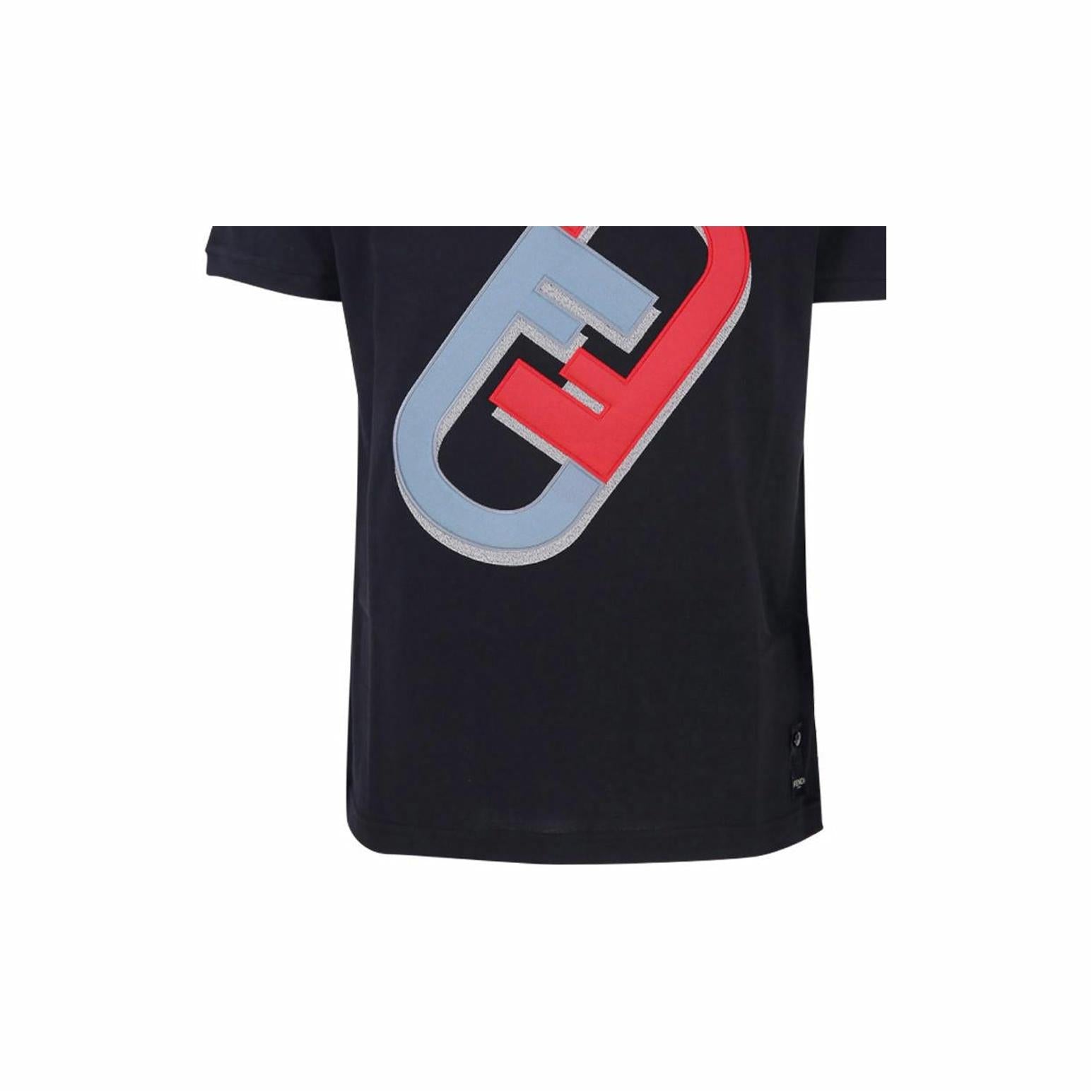 Kaos Pendek FENDI dengan Motif Gambar/Cetak, Cocok untuk Pria dan WanitaF-36