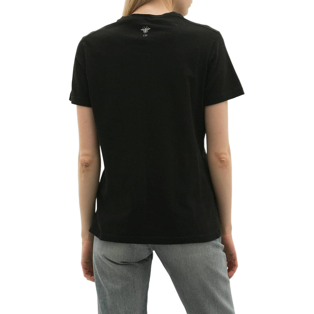 Kaos Pendek DIOR dengan Motif Gambar/Cetak, Cocok untuk Pria dan Wanita  -D-23