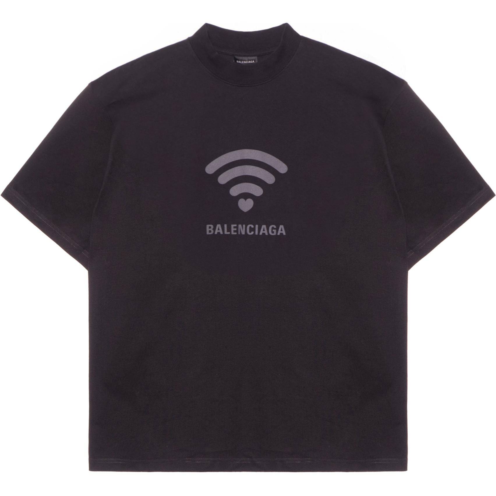 Kaos Pendek Balenciaga dengan Motif Gambar/Cetak, Cocok untuk Pria dan Wanita -BL-26