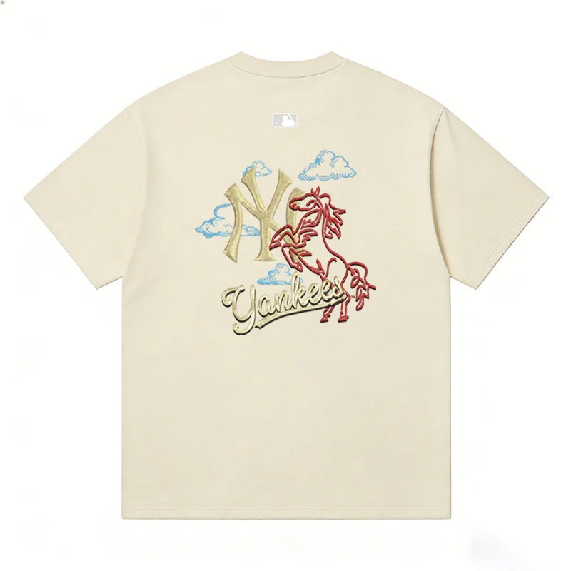 MLB Kaos Logo Seri Huruf, Unisex '"COD '" M-205 Ada 3 Pilihan Warna